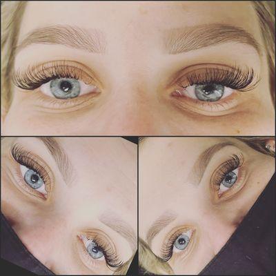 Brow tint & Hybrid Lashes