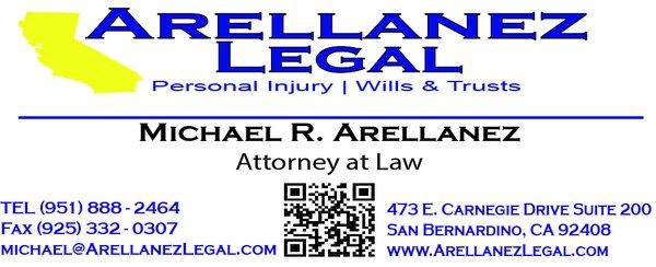 Arellanez Legal - Car Accident, Motorcycle Accident, Truck Accident, Slip and Fall, Personal Injury, California.