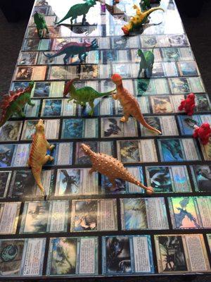 Magic table with dinosaurs because why not?