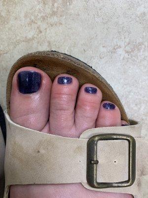 Nice gel pedicure