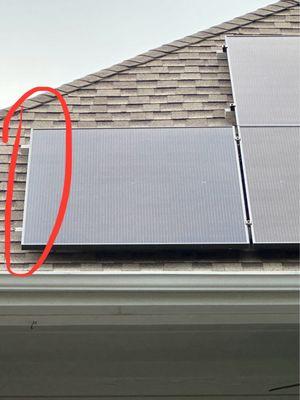 Bad Solar Panel Installation