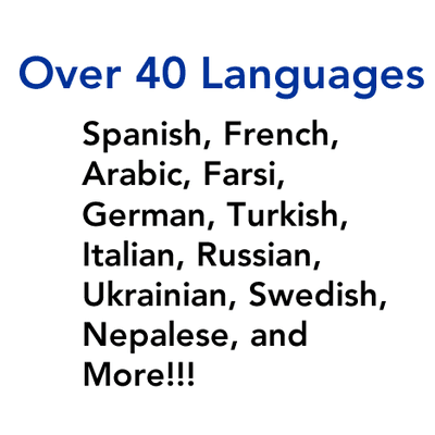 Yes! We translate your language.