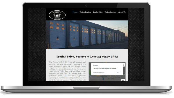 Website for trailes sales business