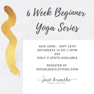 6 Week Beginner Yoga Series!