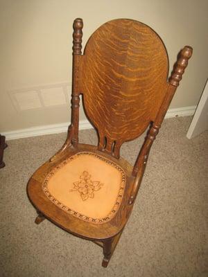 Custom Seat for Antique Rocker