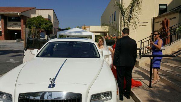 Yesterday arriving to the Church in style ! :)