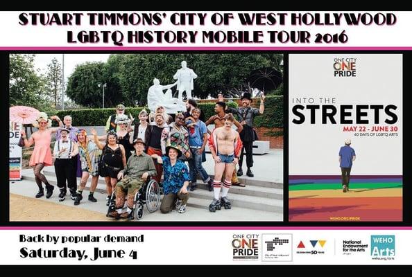 Vibrant, totally entertaining way to see & hear a bit of LGBTQ History in Weho w/ drama & verve.