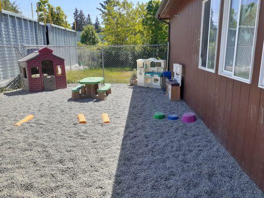 Dramatic play area outside