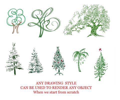 Trees can be monograms, too