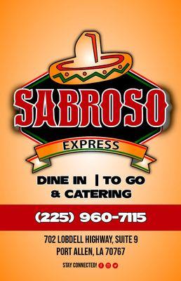 Sabroso Mexican Express Menu Page 1 of 4