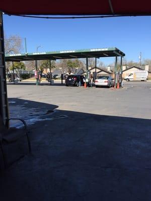 The guys vacuuming my car