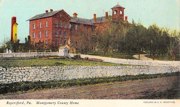 Antique Postcard - Montgomery County Home, Royersford PA