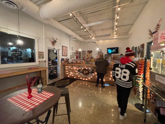 Bar with food at rink