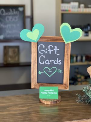 We offer gift cards for healthy gifting!