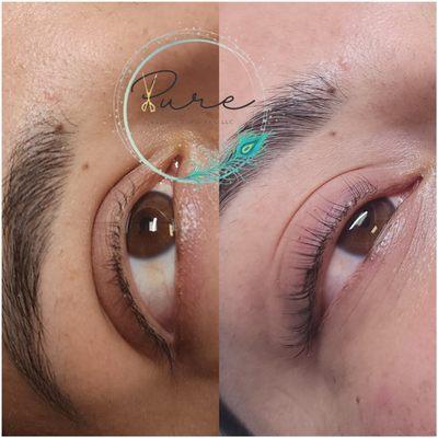 Lash lift, tint and nourish.