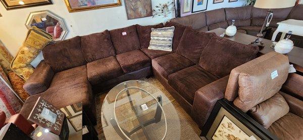 Brown Chaise Sectional