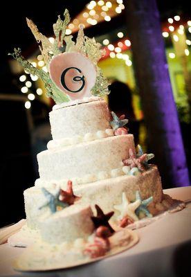 Seascape Wedding Cake