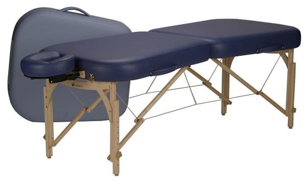 Customize your Massage table.  Available in a variety of colors, styles, sizes, and manufacturers.