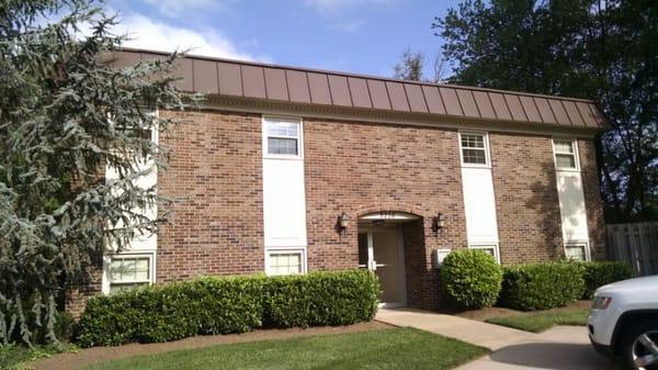 This is our building, it is at the end of the parking lot on the left hand side.
Parking is available in front of the building.