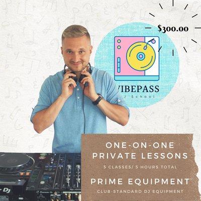 ONE-ON-ONE PRIVATE DJ LESSONS in Chicago Club-standard DJ equipment