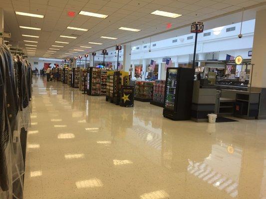 Plenty of checkout lanes