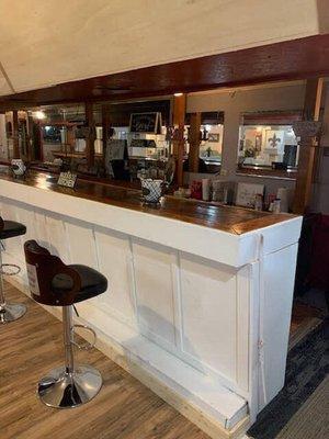 Full bar ready for your beverage serving needs.