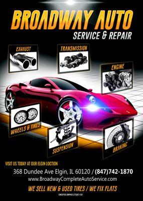 From Mufflers & Oil Changes to Tires & Transmission