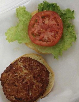 Fried Crab Cake Sandwich