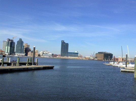 A view from the Baltimore Water Taxi