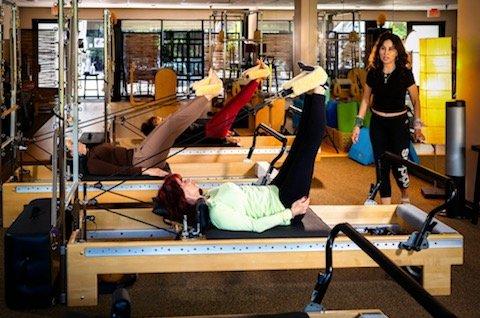 Small group pilates classes.