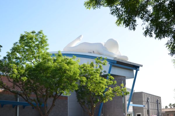 Fantastic Planet inflatable installation by Amanda Parer in downtown Mesa