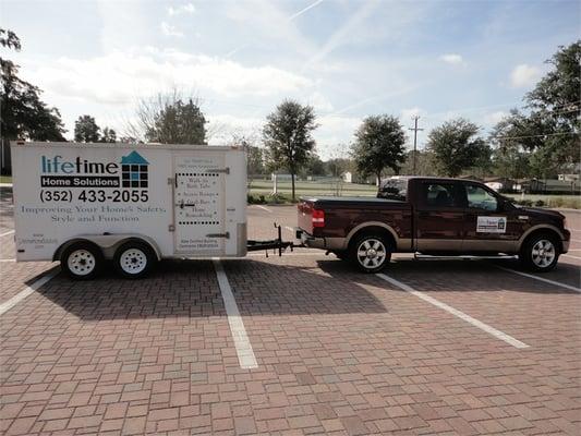 Our mobile walk-in tub display.