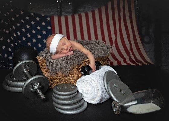 Newborn who's parents lift