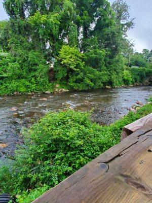 View of creek from Inn