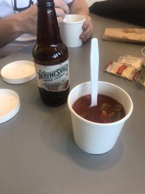 Vegan brunswick and some soda!