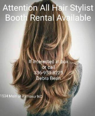 Booth Rental available