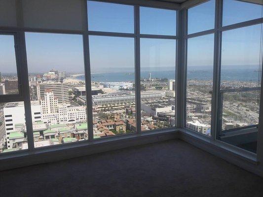 400 W. Ocean Blvd living room view closed 6/23/2017