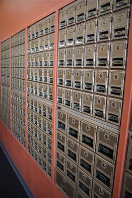 Our mailboxes that are available for rent!