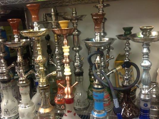 A variety of OFFICIAL Khalil Mamoon hookahs