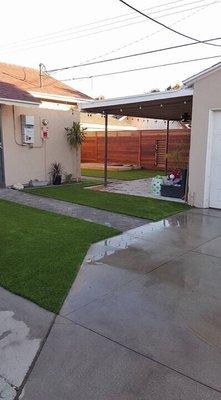 Custom Cool Fiber Grass for the back yard