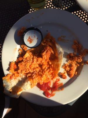 I've never had a worse buffalo chicken rap. The bar tender was rude. No wonder this place is a dumpy college bar.