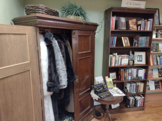 C.S. Lewis collection with wardrobe and all.