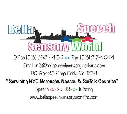 We are an Agency that provides Speech and Educational Support Services in our office, your homes, daycares and schools.