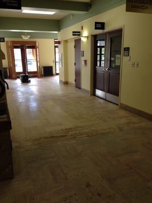 Cleaning travertine