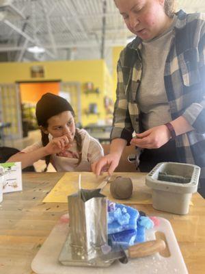 Learning how to use clay!