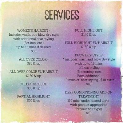 services provided