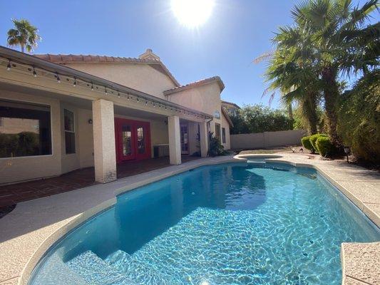 Val Vista Lakes Backyard Pool - Gilbert AZ