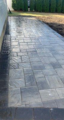 Paver walkway installed