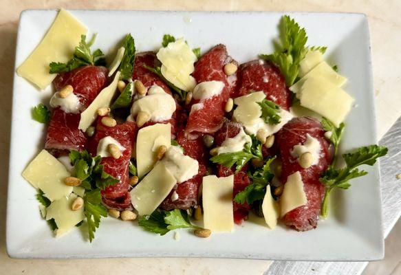 Beef Carpaccio Appetizer