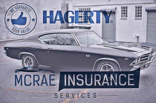 HAGERTY offered by McRae Insurance Services.